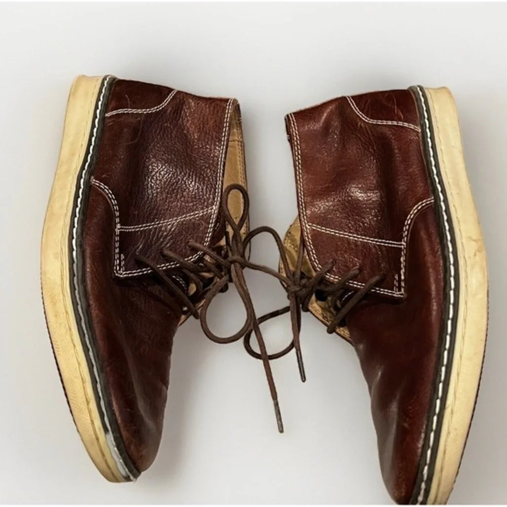 Johnson & Murphy Chukka Boots‎ Brown Leather Boys 3M